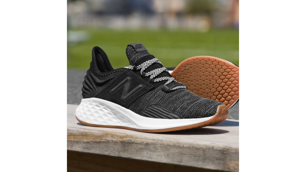 New Balance Fresh Foam Roav Knit Road Running Shoes - Mens, Black/Summer Fog, Medium, 11.5 US, MROAVKB D 115