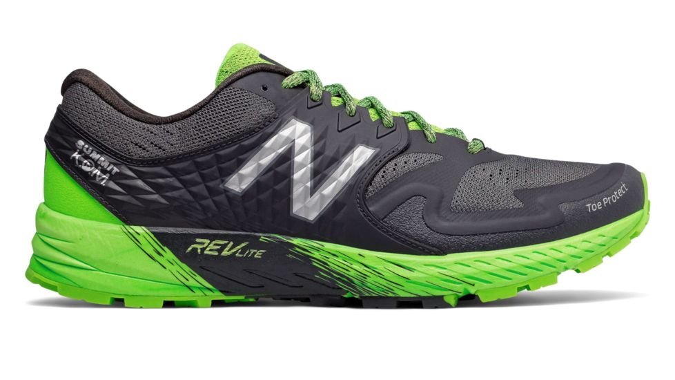 New Balance Summit K.O.M Trail Running Shoes - Men's, Phantom/RGB Green/Silver Metallic, Standard, 9.5 US, MTSKOMGG D 095