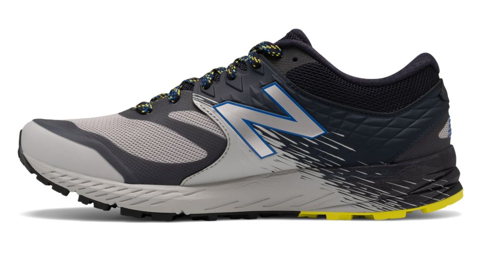 New Balance Summit K.O.M Trail Running Shoes - Mens, Rain Cloud/Eclipse/Sulphur Yellow, Medium, 11.5 US, MTSKOMGN D 115