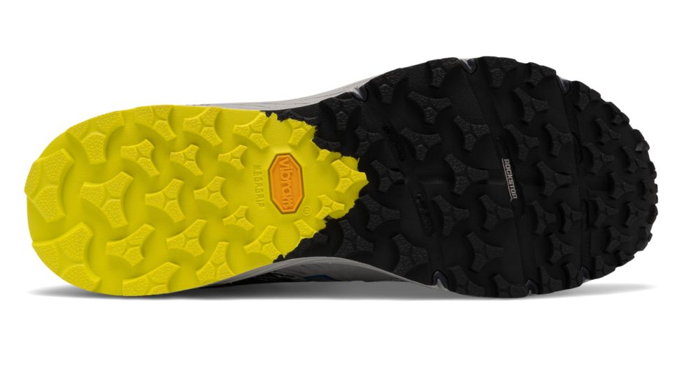 New Balance Summit K.O.M Trail Running Shoes - Mens, Rain Cloud/Eclipse/Sulphur Yellow, Medium, 11.5 US, MTSKOMGN D 115