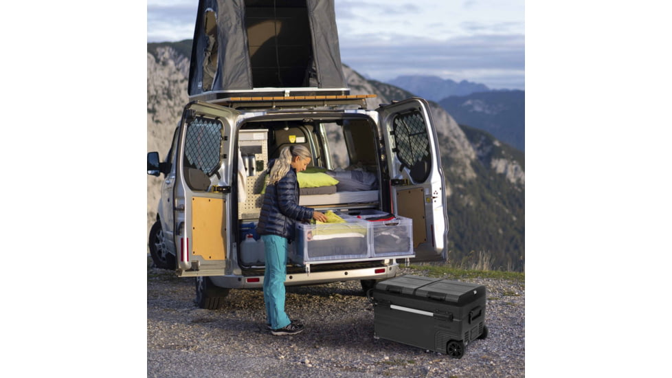 NewAir 115 Qt Portable 12v/24v Electric Fridge/Freezer, Black, NPR122GA00