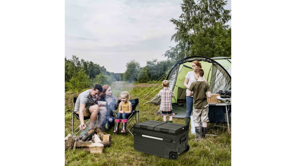 NewAir 115 Qt Portable 12v/24v Electric Fridge/Freezer, Black, NPR122GA00