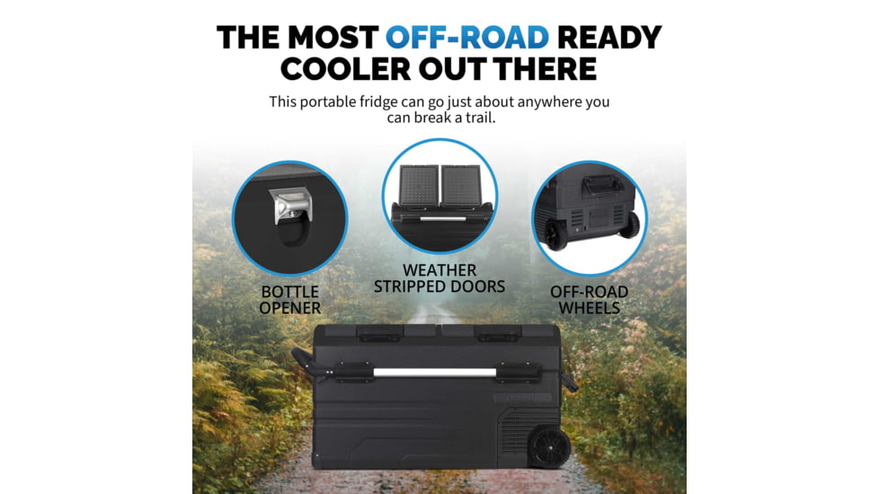 NewAir 115 Qt Portable 12v/24v Electric Fridge/Freezer, Black, NPR122GA00