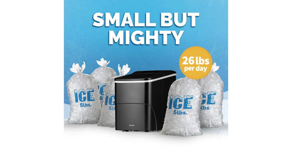 NewAir 26 lbs. Countertop Ice Maker, Black, NIM026MB00