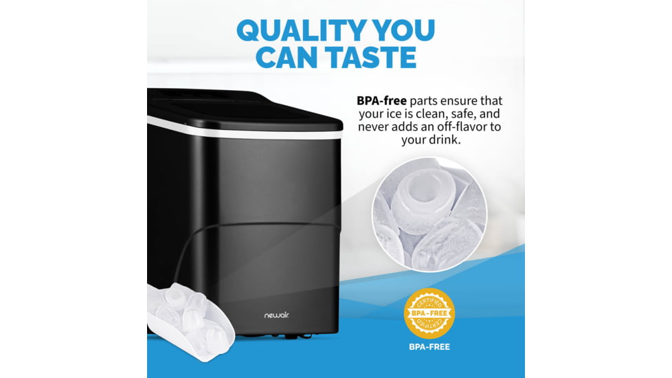 NewAir 26 lbs. Countertop Ice Maker, Black, NIM026MB00