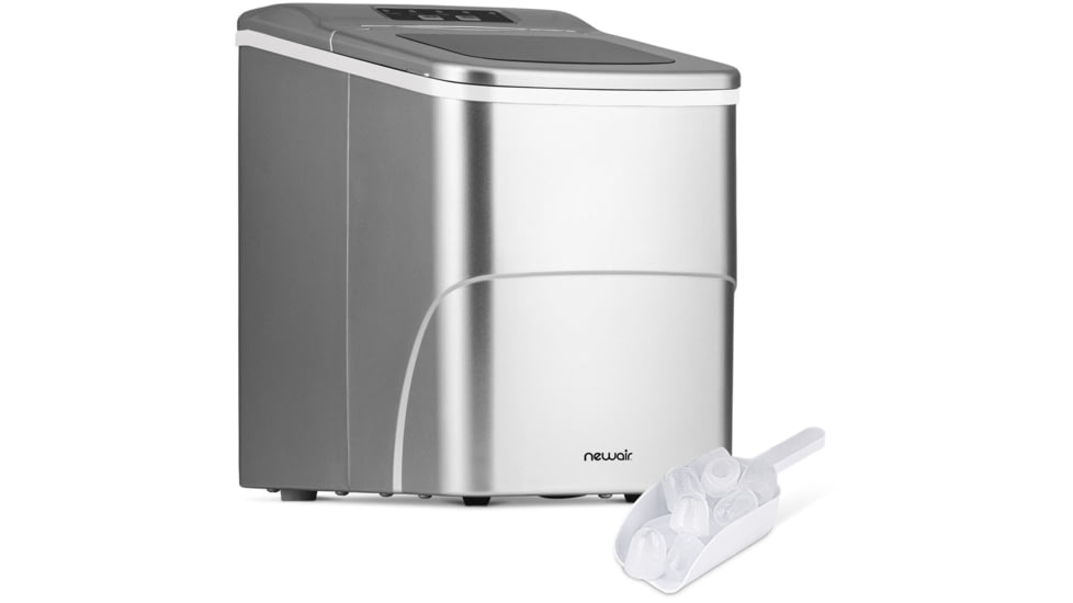NewAir 26 lbs. Countertop Ice Maker, Stainless Steel, NIM026MS00