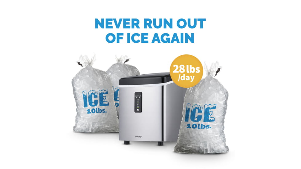 NewAir 28 lbs. Countertop Ice Maker, Multi, AI-100SS