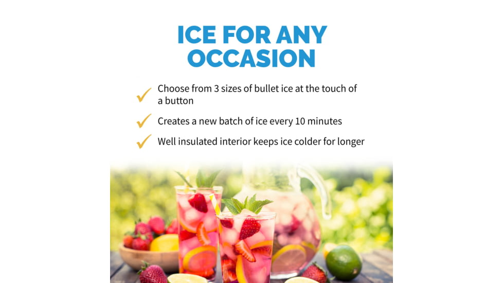 NewAir 28 lbs. Countertop Ice Maker, Multi, AI-100SS