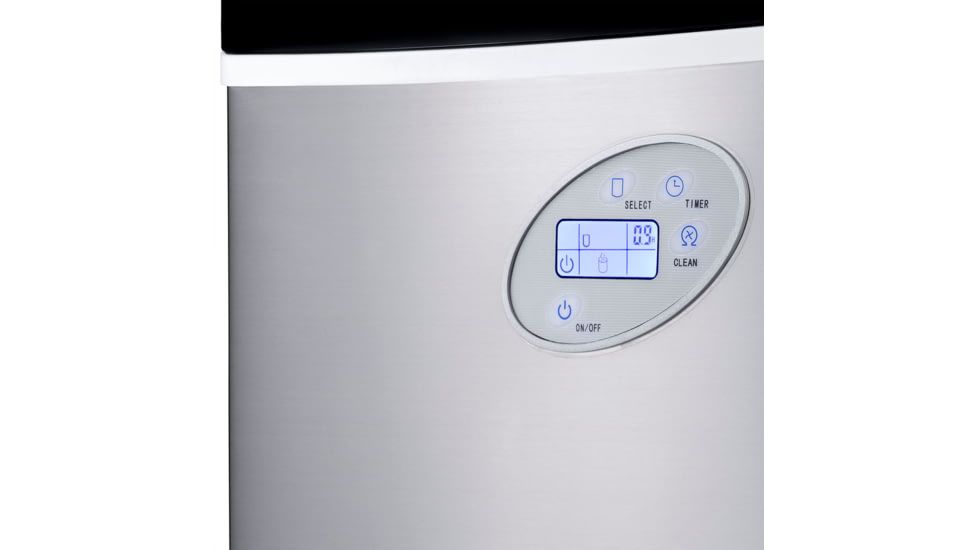 NewAir 50 lbs. Countertop Ice Maker, Black / Stainless Steel, AI-215SS