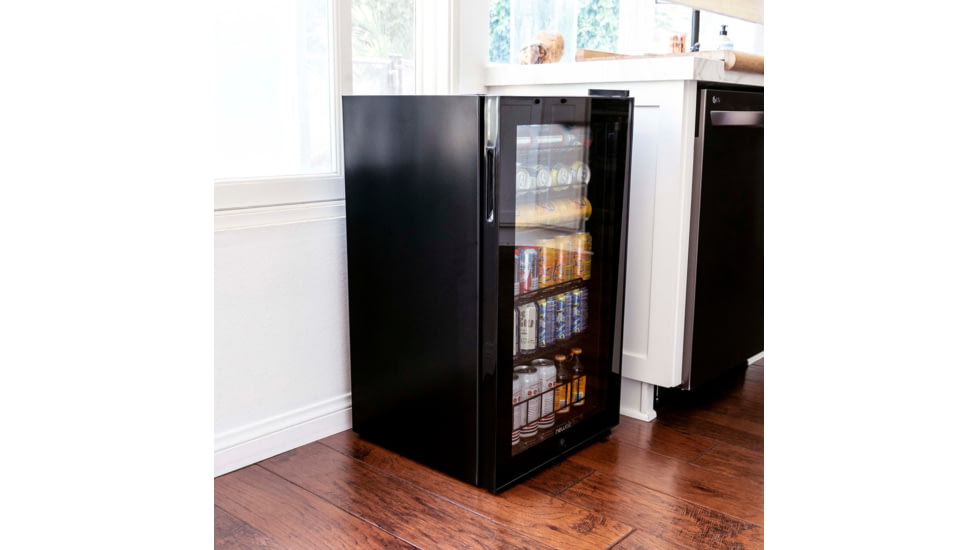 NewAir Can Freestanding Beverage Fridge - 126 Cans, Black, AB-1200B
