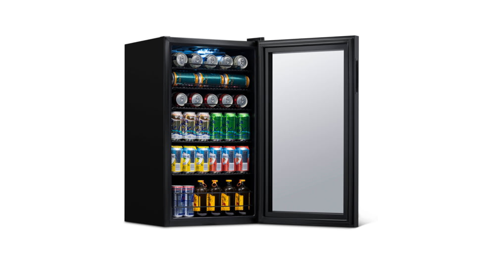 NewAir Can Freestanding Beverage Fridge - 126 Cans, Black, AB-1200B