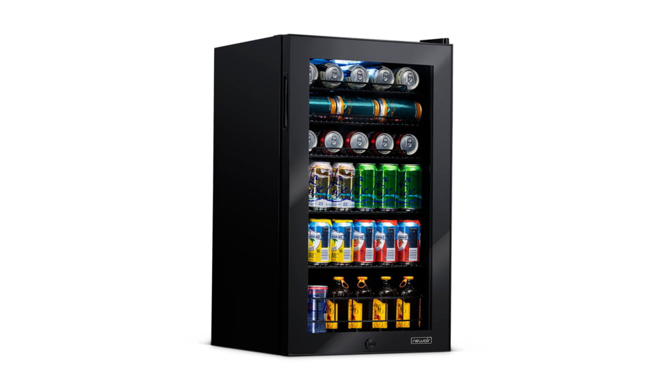 NewAir Can Freestanding Beverage Fridge - 126 Cans, Black, AB-1200B