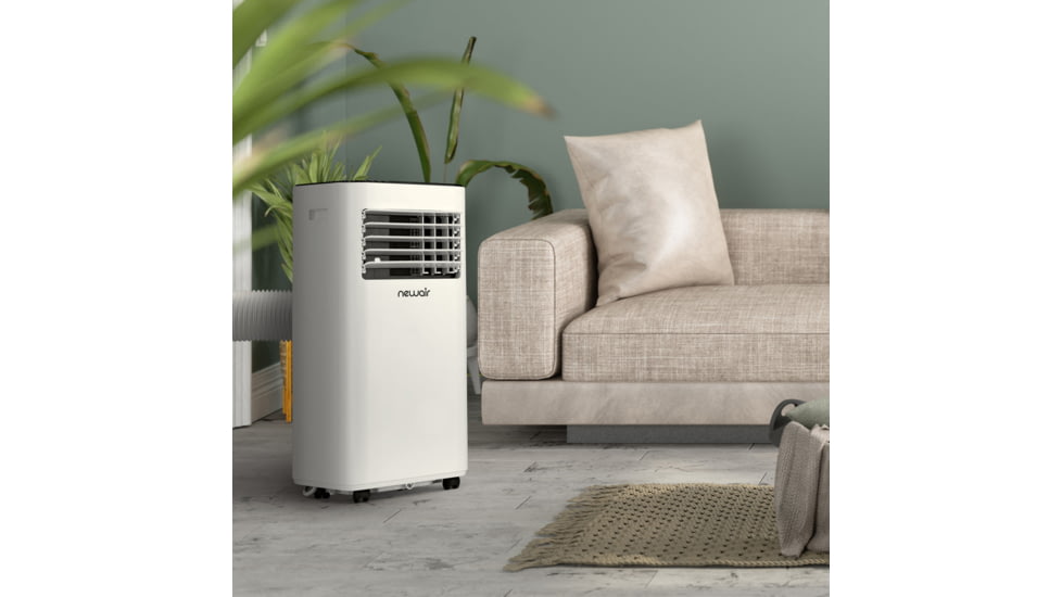 NewAir Compact Portable Air Conditioner, White, 8,000 BTUs, NAC08KWH01