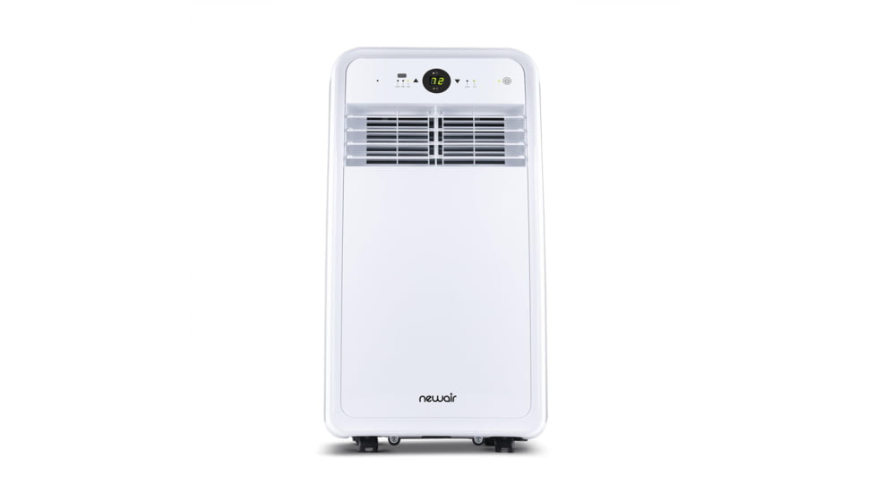 NewAir Compact Portable Air Conditioner, White / Black, 7,500 BTUs Cools 200 sq ft, NAC08KWH00