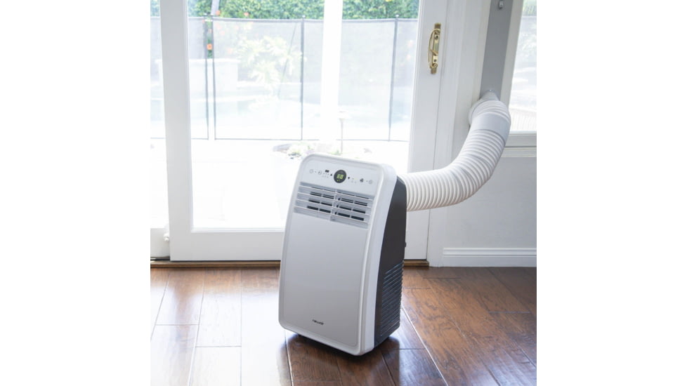 NewAir Compact Portable Air Conditioner, White / Black, 7,500 BTUs Cools 200 sq ft, NAC08KWH00