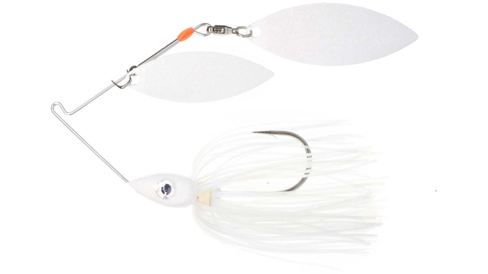 Nichols Lures Pulsator Metal Flake Spinnerbait, Blue Shad White, 1/2oz, 40-12