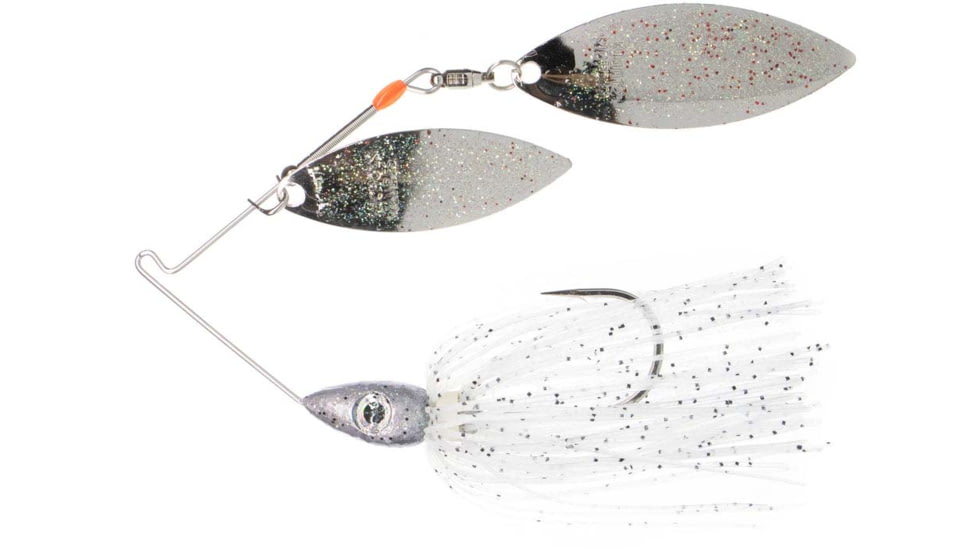 Nichols Lures Pulsator Metal Flake Spinnerbait, Crystal Nickel Green, 3/8oz, 36-38