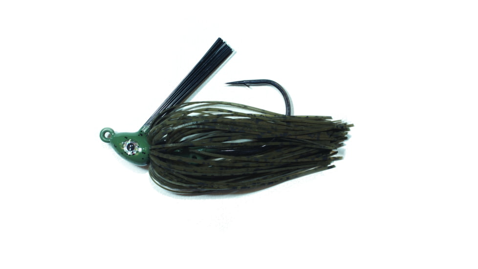 Nichols Lures Saber Swim Jig, 1/2 oz, 5/0 Hook, Camo Craw, SSJ28-12