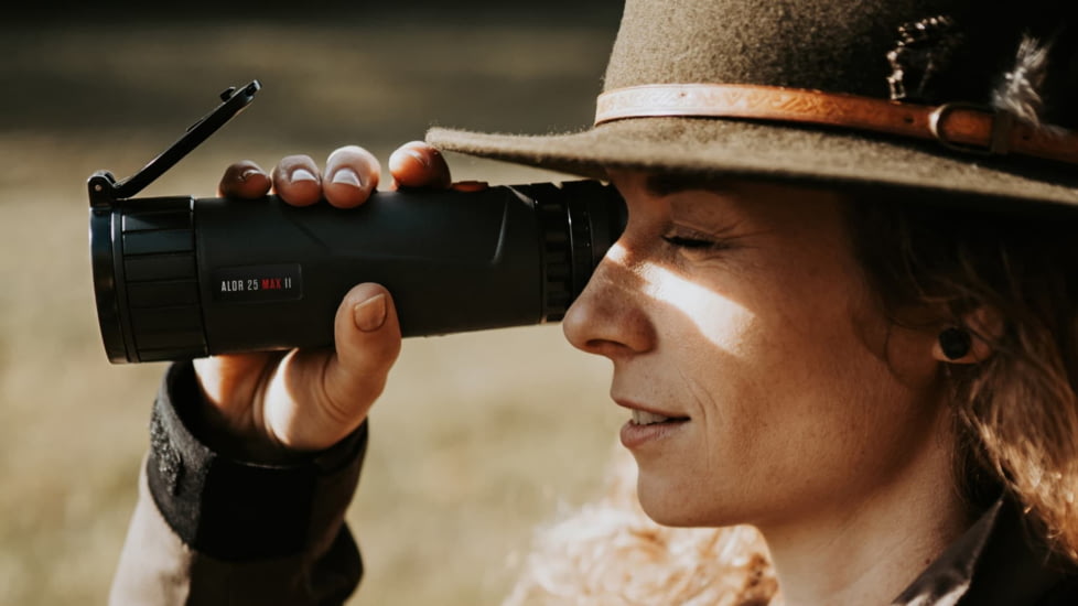 NIGHT PEARL Alor 25 Max II 2-8x25mm Thermal Monocular, 50 Hz, 640x480 px, Black, 2NPALOR25MAXII