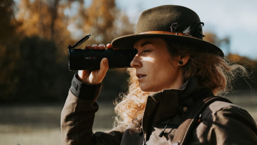 NIGHT PEARL Alor 35 Pro II 4.6-18.4x35mm Thermsl Monocular, 50 Hz, 384x288 px, Black, 2NPALOR35PROII