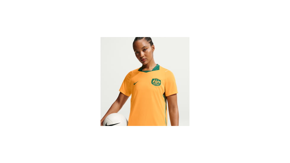 Nike Australia 2026 Stadium Home Nike Womens Dri-FIT Soccer Jersey in Brown IB5270-704, Brown, S, female, 1015829290-00198488508597