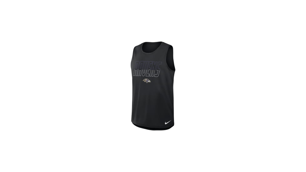 Nike Baltimore Ravens Nike Mens Dri-FIT NFL Tank Top in Black 045R00A8G-YPB, Black, 3XL, male, 1016031503-00199137234010