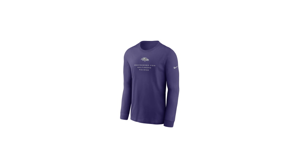 Nike Baltimore Ravens Team Issue Nike Mens Dri-FIT NFL Long-Sleeve T-Shirt in Purple 02EW52M8G-ZSZ, Purple, XL, male, 1016031183-00199138527906