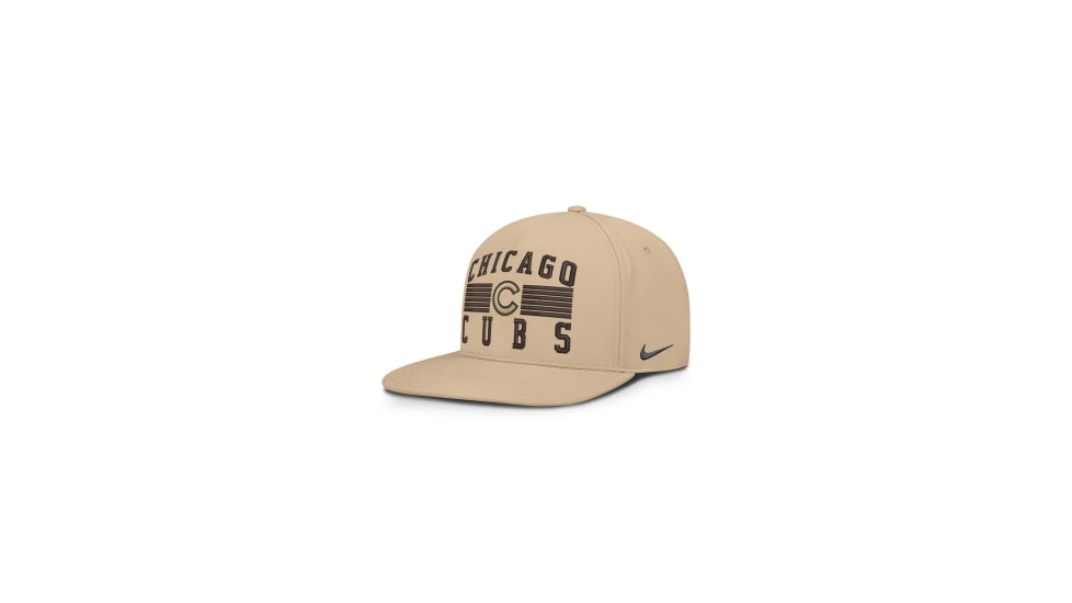 Nike Chicago Cubs Pro Nike Mens AeroBill MLB Adjustable Hat in Brown NB510GT5EJ-QTH, Brown, M/L, male, 1016048580-00199137676766