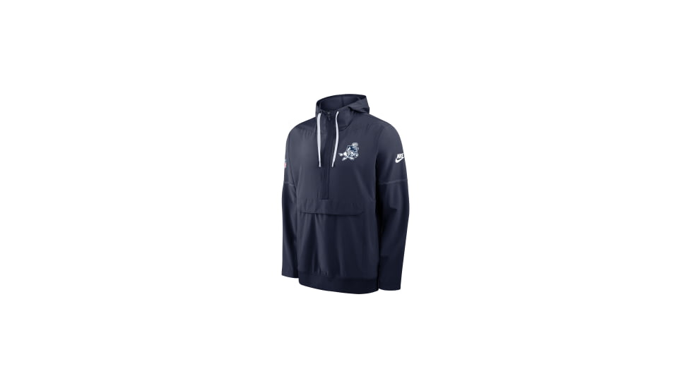 Nike Dallas Cowboys Alt Anorak Nike Mens NFL 1/2-Zip Hooded Jacket in Blue 03AT044PQ7R-J5Z, Blue, L, male, 1016102037-00199662463060