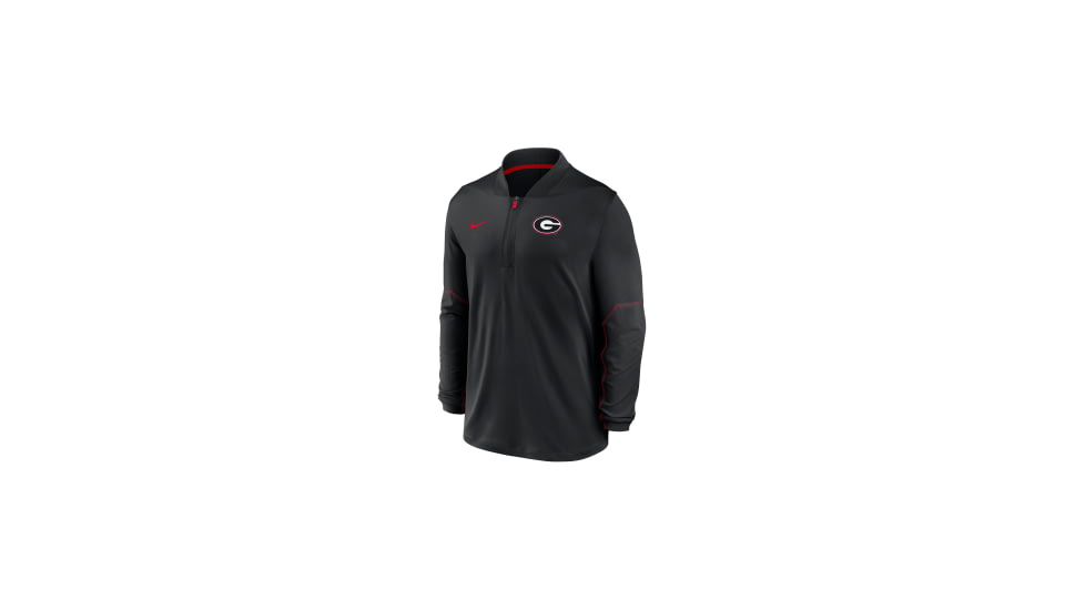 Nike Georgia Sideline Nike Mens Dri-FIT College 1/2-Zip Top in Black 03BA053YGBN-UCQ, Black, XL, male, 1016090429-00199297754007