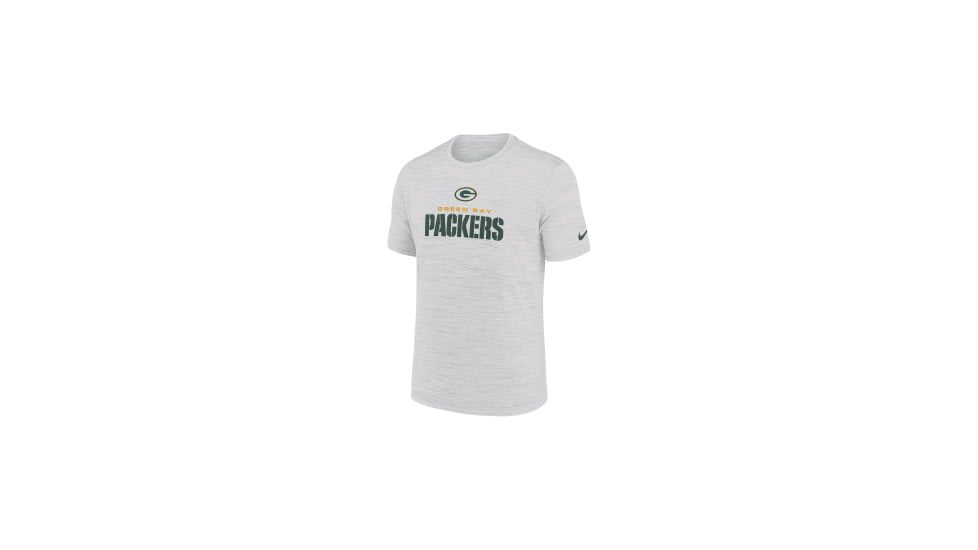 Nike Green Bay Packers Velocity Nike Mens Dri-FIT NFL T-Shirt in Grey NKPQ10A7T-X3B, Grey, M, male, 1016031353-00199139209290