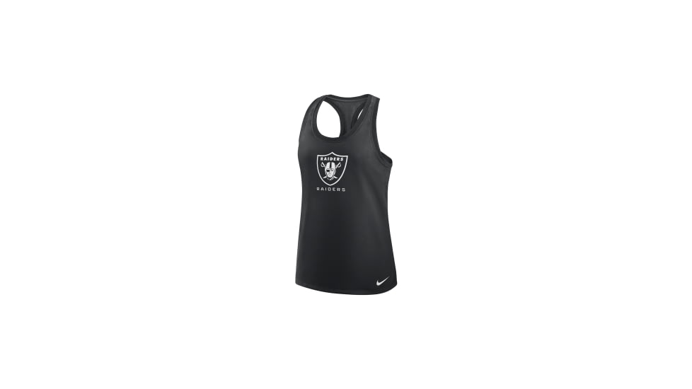 Nike Las Vegas Raiders Hurry Up Nike Womens Dri-FIT NFL Racerback Tank Top in Black 03E100A8D-LWB, Black, S, female, 1015971983-00198986538867