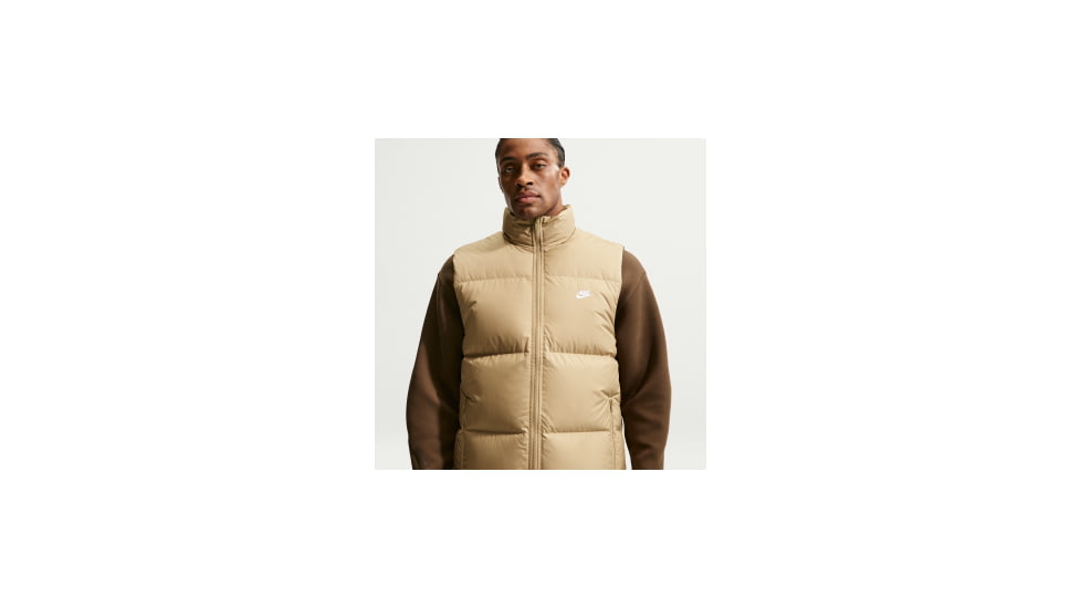 Nike Mens Nike Sportswear Club Therma-FIT Down Puffer Vest in Brown IB2977-297, Brown, L, male, 1015746545-00198481571116