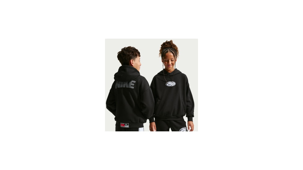 Nike Nike Big Kids Dri-FIT Basketball Hoodie in Black IO8739-010, Black, L, unisex, 1015924630-00198960868157