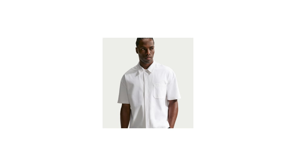 Nike Nike Mens 24.7 PerfectStretch Dri-FIT UV Button-Up Shirt in White IF2734-100, White, M Tall, male, 1015866377-00198728612534