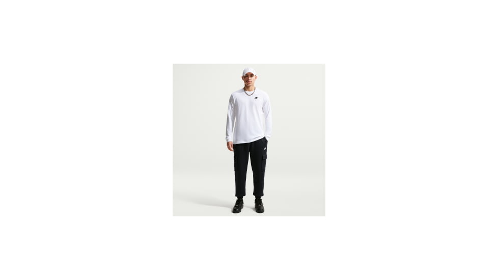 Nike Nike Mens Club Fleece Cargo Pants in Black FN3805-010, Black, L Tall, male, 1015715380-00197863280592
