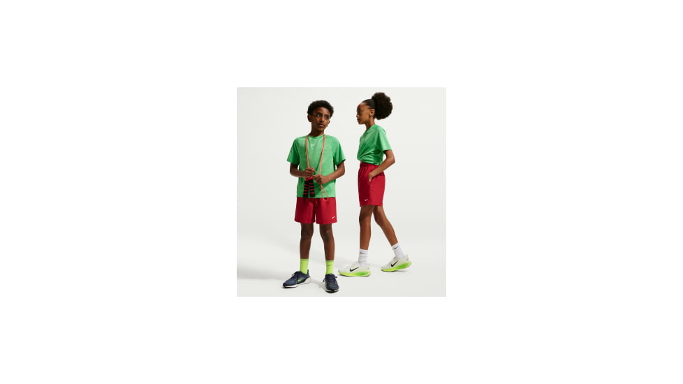 Nike Nike Multi Big Kids Boys Dri-FIT Woven Shorts in Red DX5382-608, Red, L, male, 1015926280-00198960471777