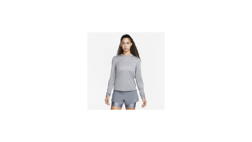 Nike Nike Womens Dri-FIT Swift Element UV Crew-Neck Running Top in Grey FB4297-084, Grey, S, female, 1012463473-00196608680048