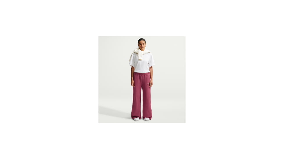 Nike Nike Womens Studio Fleece Medium Weight "Graphic Pack" Mid-Rise Wide-Leg Pants in Red IQ3170-654, Red, XL, female, 1015952719-00198962504039