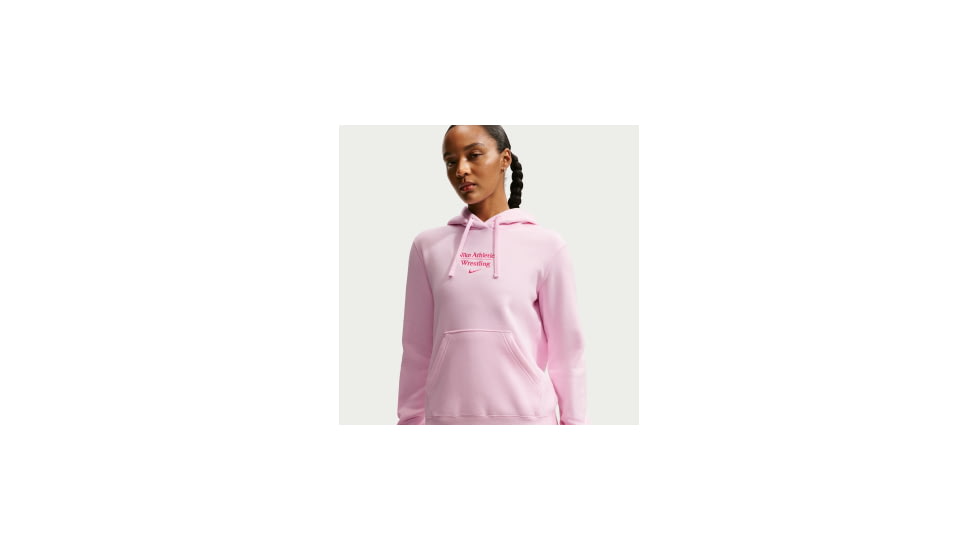 Nike Nike Womens Wrestling Pullover Hoodie in Pink APS550NAWR-PNF, Pink, L, female, 1015905016-00840501507680