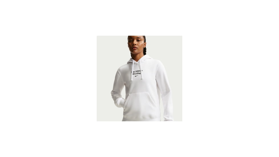 Nike Nike Womens Wrestling Pullover Hoodie in White APS550NAWR-WHT, White, M, female, 1015889178-00840501504740