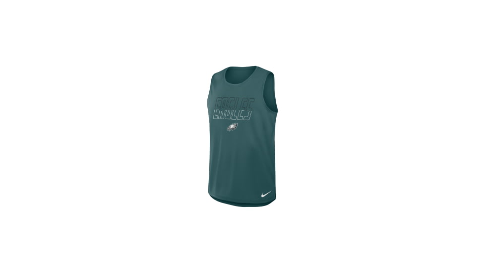 Nike Philadelphia Eagles Nike Mens Dri-FIT NFL Tank Top in Green 045R3JD86-YPB, Green, XL, male, 1016031506-00199137253523