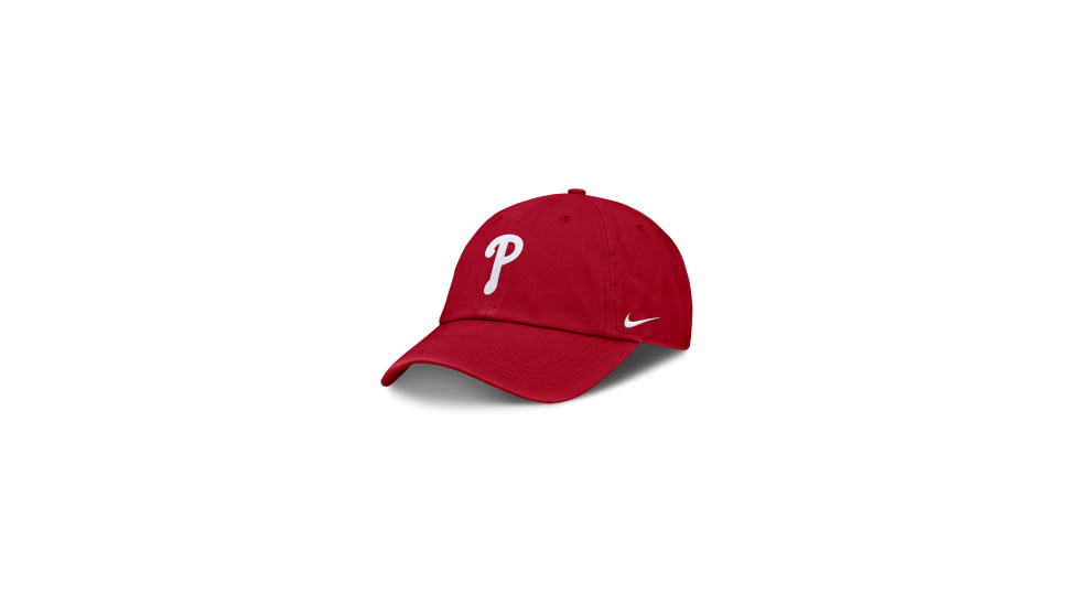 Nike Philadelphia Phillies Club Mena TMs Nike Mens MLB Adjustable Hat in Red NB0162QPP-BEK, Red, M/L, male, 1015717767-00198117879487