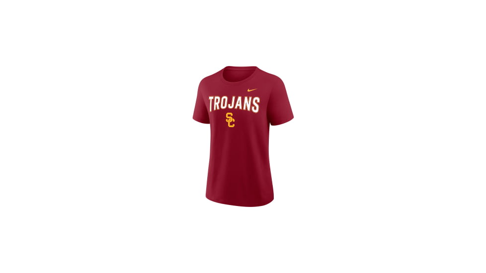 Nike USC Arch Logo Nike Womens College T-Shirt in Red 01K969WSCJ-SYS, Red, L, female, 1016089781-00199137840501