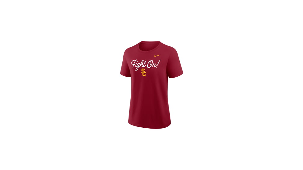 Nike USC Script Mantra Logo Nike Womens College T-Shirt in Red 01K969WSCJ-VVT, Red, S, female, 1016042571-00199137846473