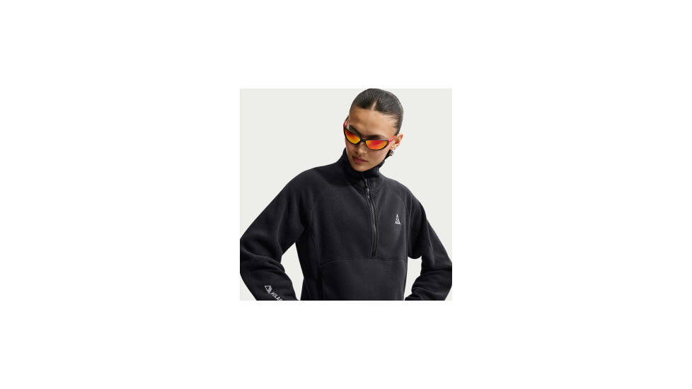 Nike Womens Nike ACG Wolf Tree 1/2-Zip Top in Black HJ0237-010, Black, XS, female, 1015665179-00197859991198