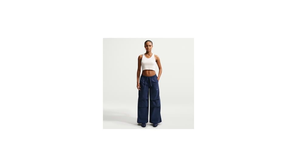 Nike Womens Nike Sportswear Loose Mid-Rise Structured Pants in Blue IR1638-410, Blue, L, female, 1015888701-00198730074993