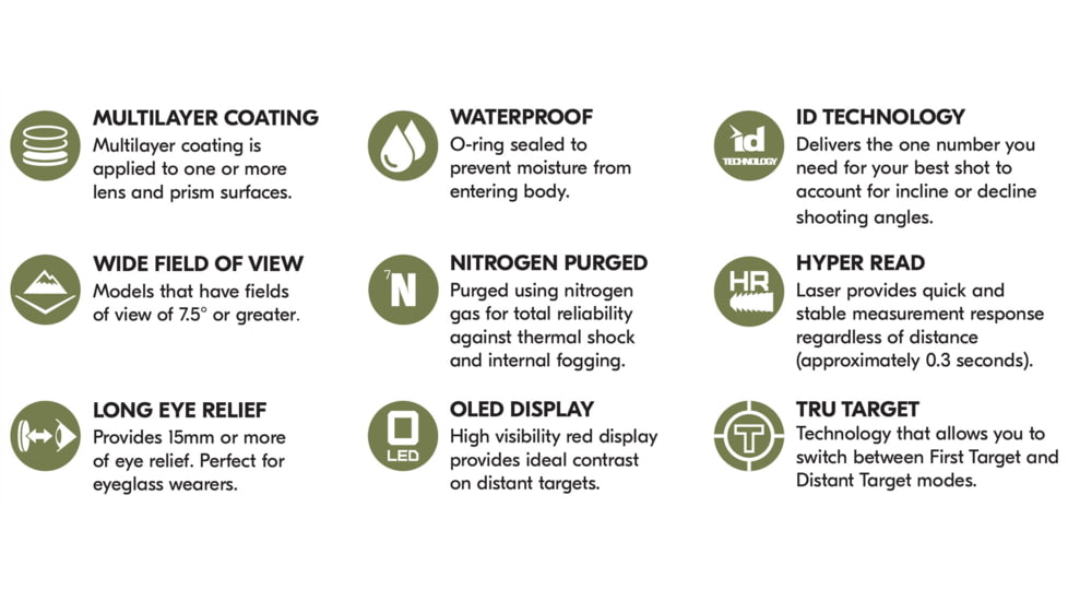 Nikon 6x 21mm Laser 30 Laser Rangefinder, Black, 16753