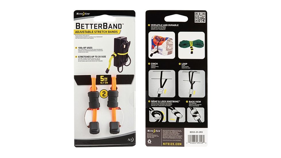 Nite Ize BetterBand Adjustable Stretch Band,5in,Bright Orange BDS5-31-2R3