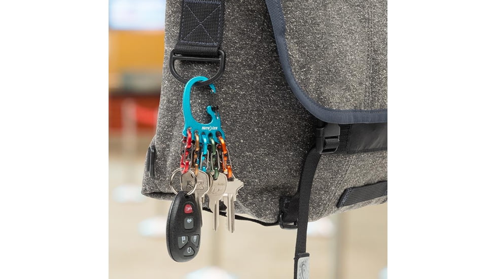 Nite Ize BigFoot Locker KeyRack Aluminum, Assorted, KLKBFA-03-R6